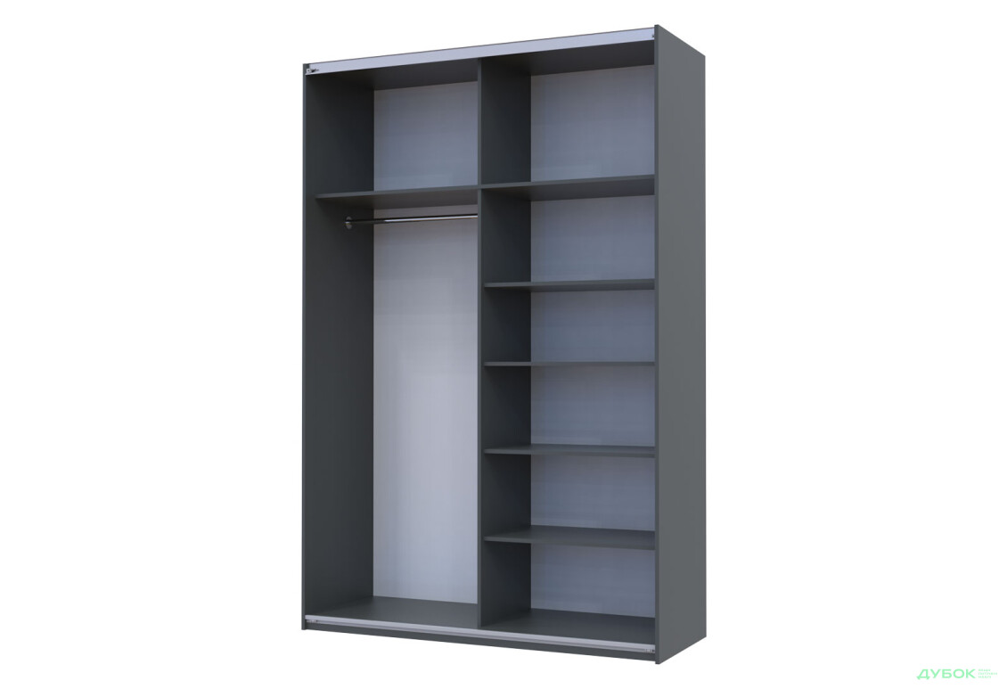 Изображение 3 - Шкаф-купе Doros G-Caiser / Джи-Кейзер 2-дверный с зеркалами 160 см, графит