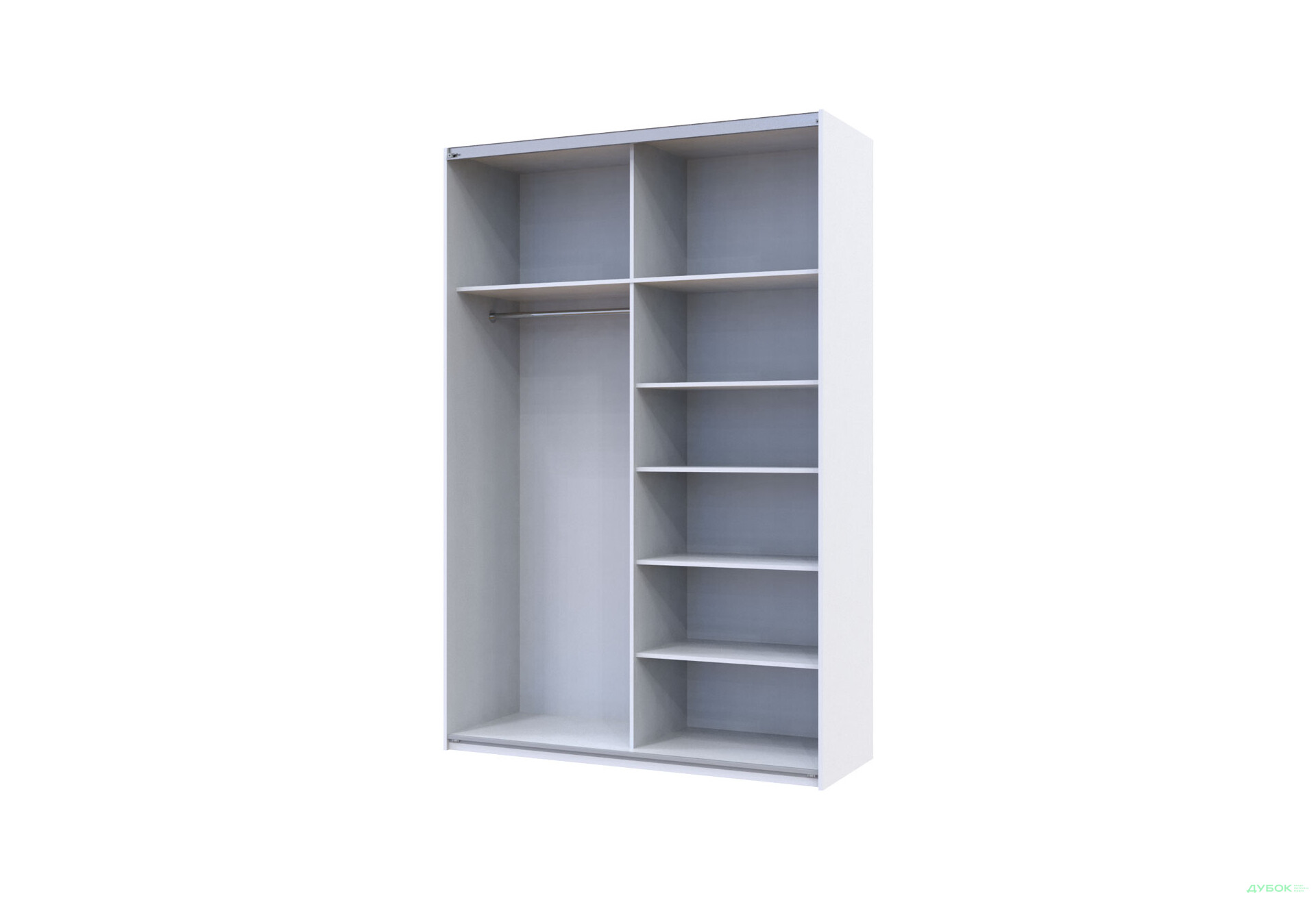 Изображение 4 - Шкаф-купе Doros G-Caiser / Джи-Кейзер 2-дверный 160 см, белый / графит