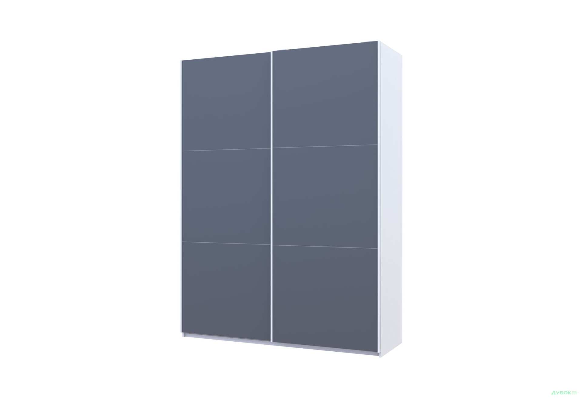 Изображение 1 - Шкаф-купе Doros G-Caiser / Джи-Кейзер 2-дверный 160 см, белый / графит