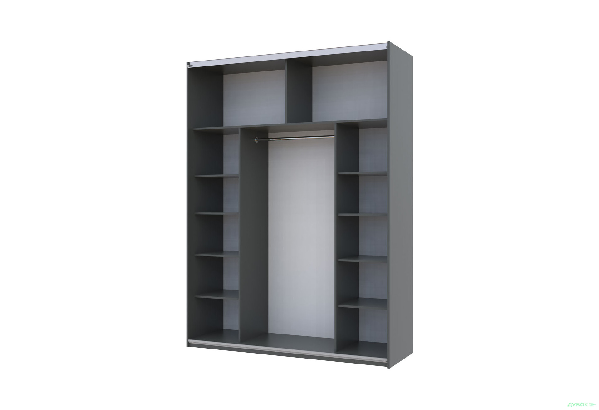 Зображення 4 - Шафа-купе Doros G-Caiser / Джі-Кейзер 2-дверна 180 см, графіт