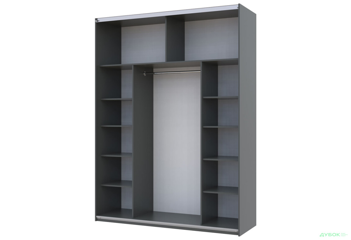 Зображення 4 - Шафа-купе Doros G-Caiser / Джі-Кейзер 2-дверна 180 см, графіт