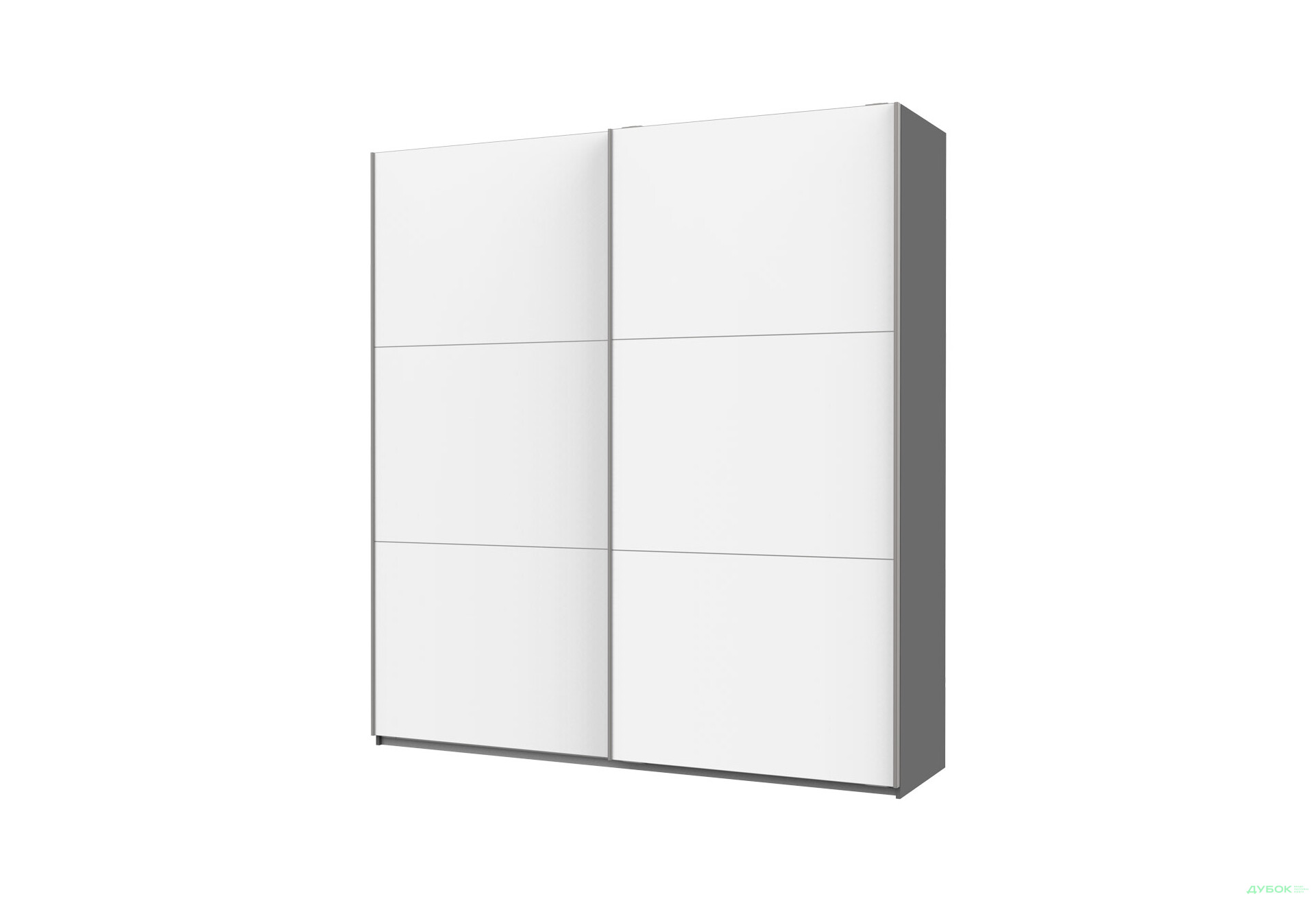 Изображение 1 - Шкаф-купе Doros G-Caiser / Джи-Кейзер 2-дверный 220 см, антрацит / белый