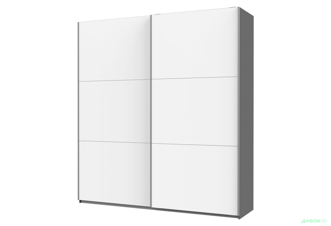 Шкаф-купе Doros G-Caiser / Джи-Кейзер 2-дверный 220 см, антрацит / белый