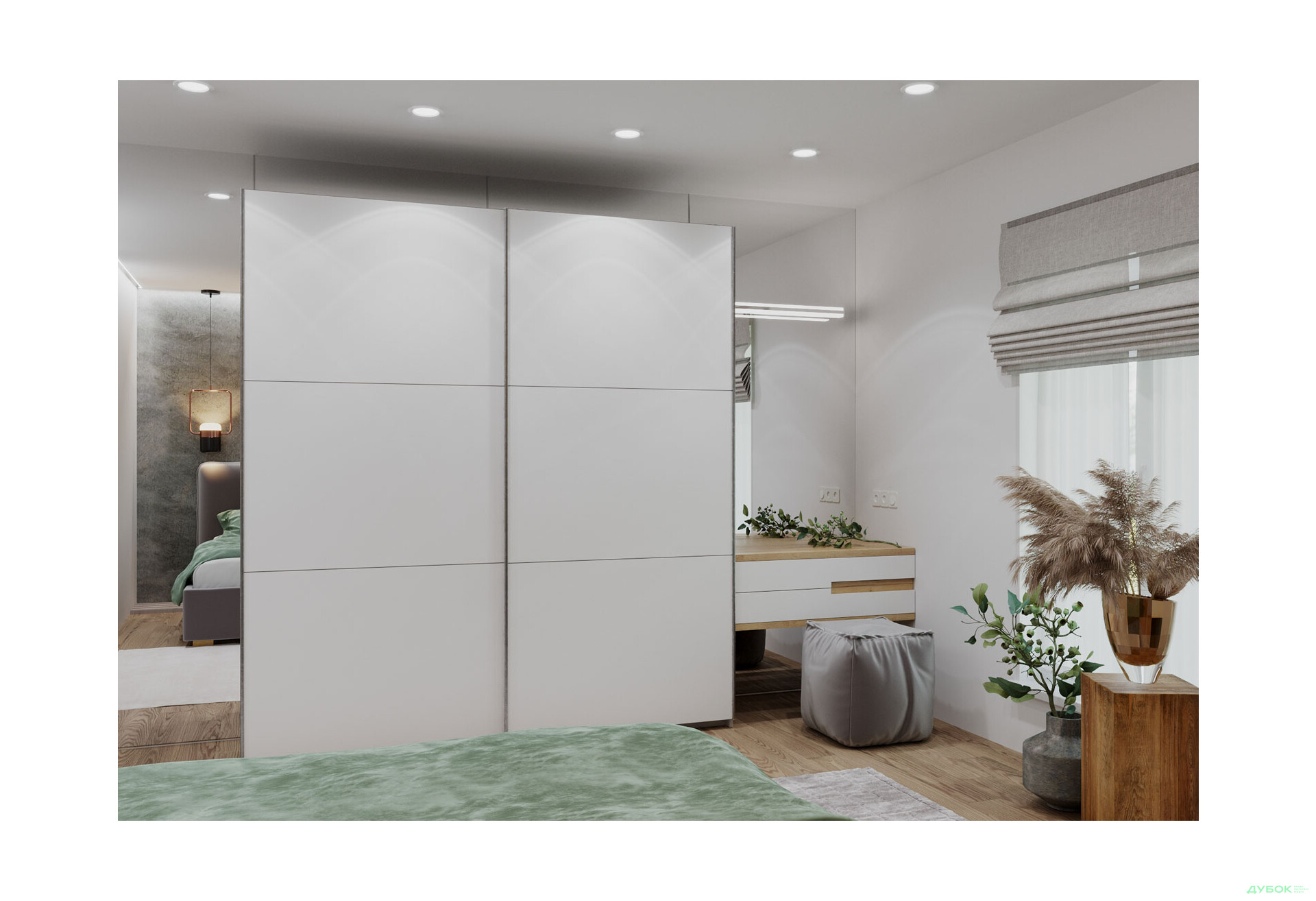 Изображение 2 - Шкаф-купе Doros G-Caiser / Джи-Кейзер 2-дверный 220 см, антрацит / белый