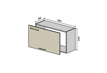 В51 Окапник 80 Бета (фасад 18 мм) Вип-Мастер