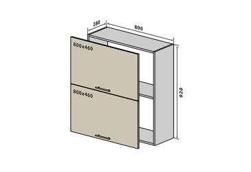 В61 Окапник 80 Бета (фасад 18 мм) Вип-Мастер
