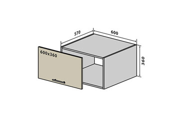 В63 Окапник 60 Бета (фасад 18 мм) VIP-master