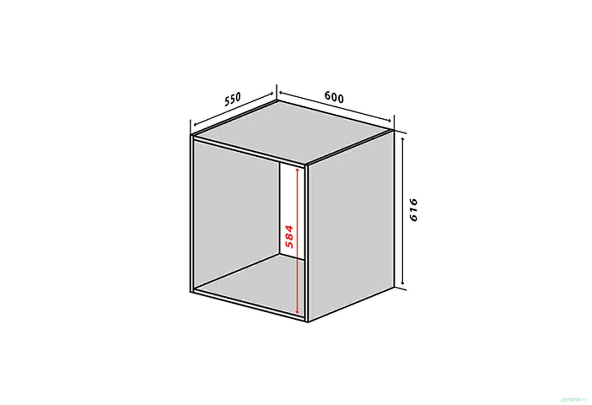 Н38 Тумба надстройка Бета (фасад 18 мм) Вип-Мастер - Изображение 1 Изображение 1 - Н38 Тумба надстройка Бета (фасад 18 мм) Вип-Мастер
