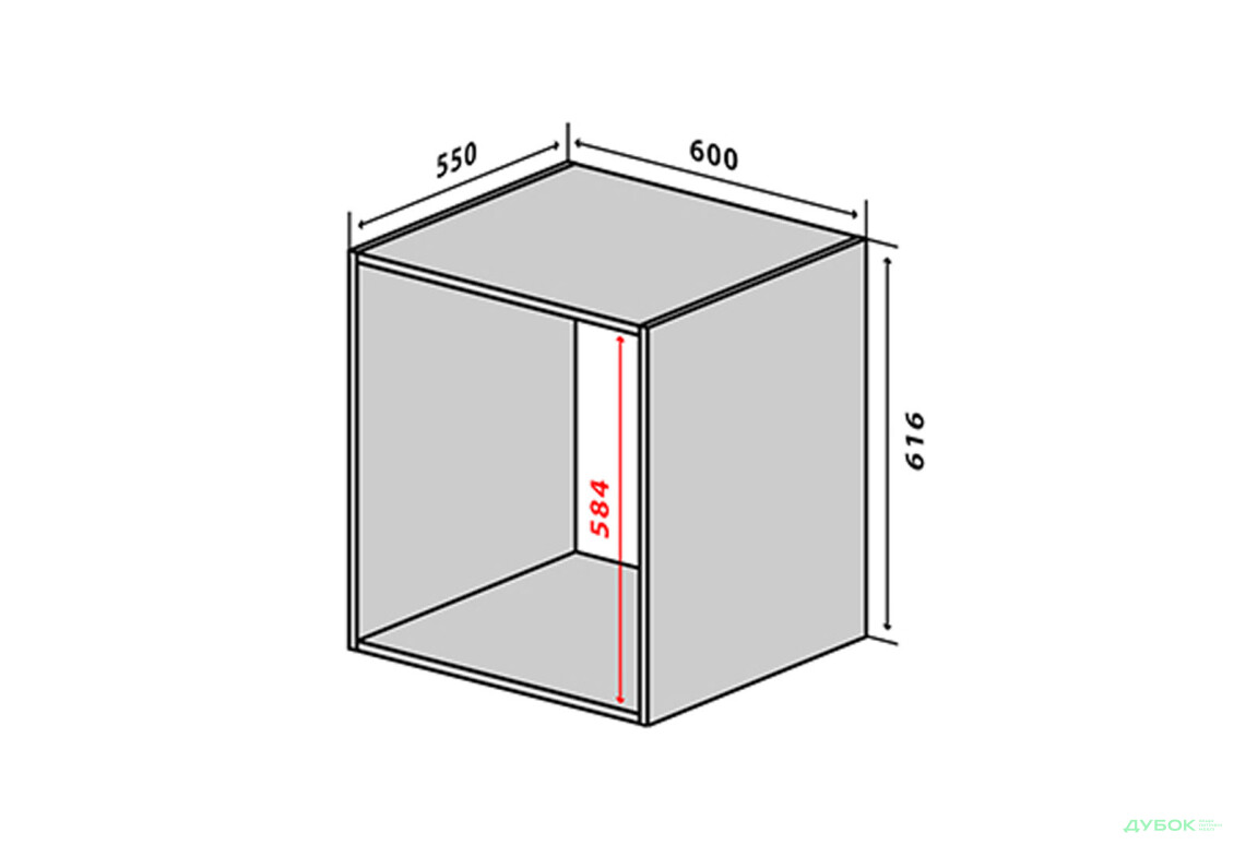 Н38 Тумба надстройка Бета (фасад 18 мм) Вип-Мастер - Изображение 1 Изображение 1 - Н38 Тумба надстройка Бета (фасад 18 мм) Вип-Мастер