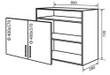 Изображение 1 - В28 Тумба 2Д 80 МоДа / MoDa Вип-Мастер