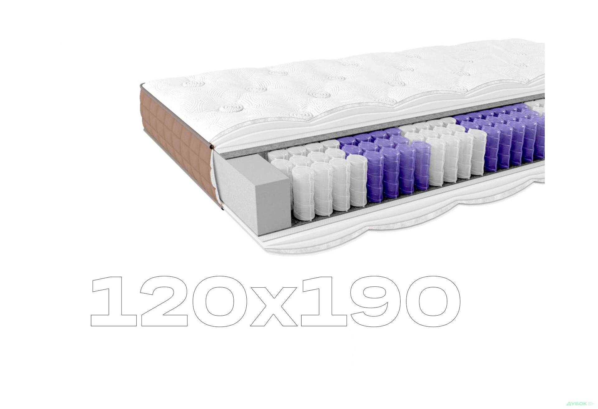 Матрац Лотос Veda / Веда 120х190 ЕММ - Зображення 1 Зображення 1 - Матрац Лотос Veda / Веда 120х190 ЕММ