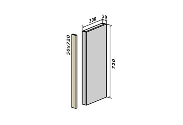 В30 заглушка (верх/низ) 72 Бета Люкс (фасад 18 мм) Вип-Мастер