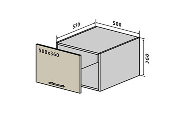 В62 Окапник 50 Бета Люкс (фасад 18 мм) Вип-Мастер