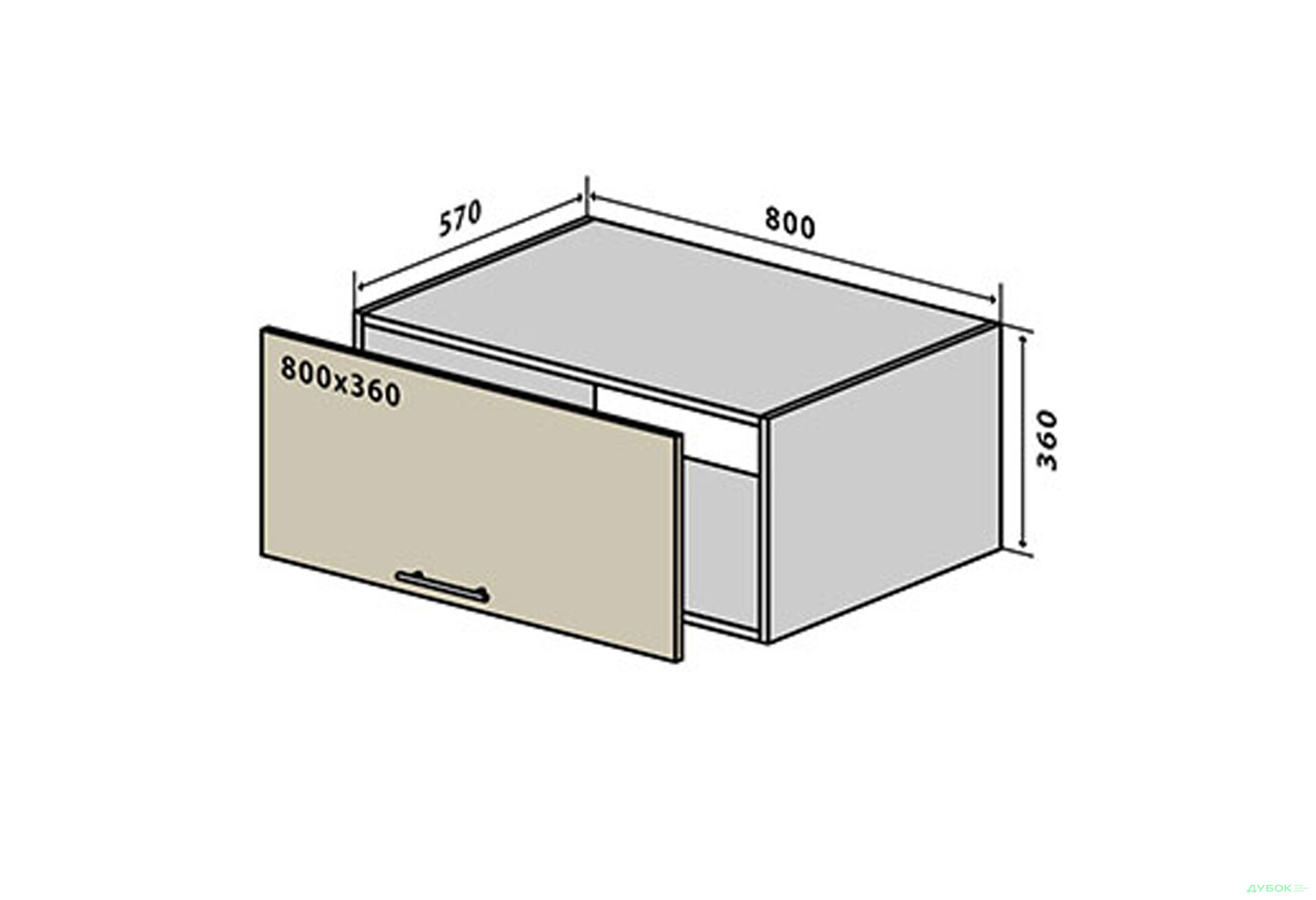 Зображення 1 - В68 Окапник 80 Бета Люкс (фасад 18 мм) VIP-master