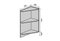 Н17 Полки угловые Бета Люкс (фасад 18 мм) Вип-Мастер - Изображение 1 Изображение 1 - Н17 Полки угловые Бета Люкс (фасад 18 мм) Вип-Мастер