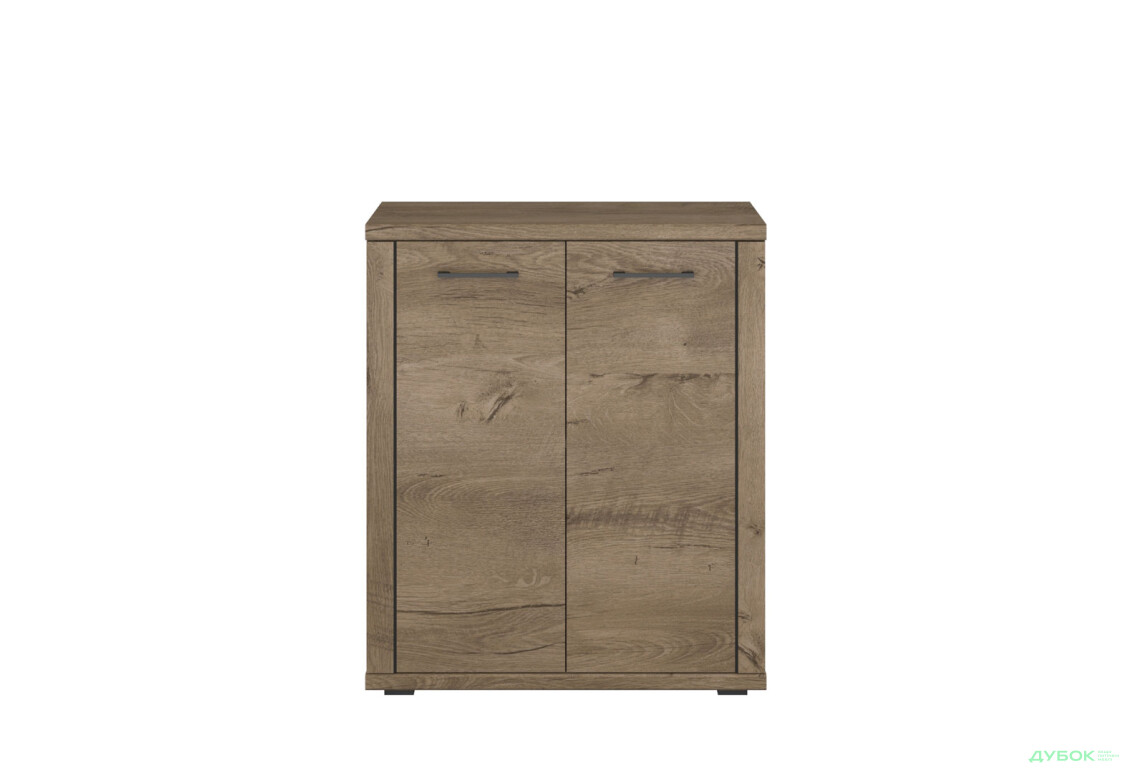 Комод VMV holding Кордан / Cordan 2-дверний 80 см, Дуб Бургундський  - Зображення 3 Зображення 3 - Комод VMV holding Кордан / Cordan 2-дверний 80 см, Дуб Бургундський