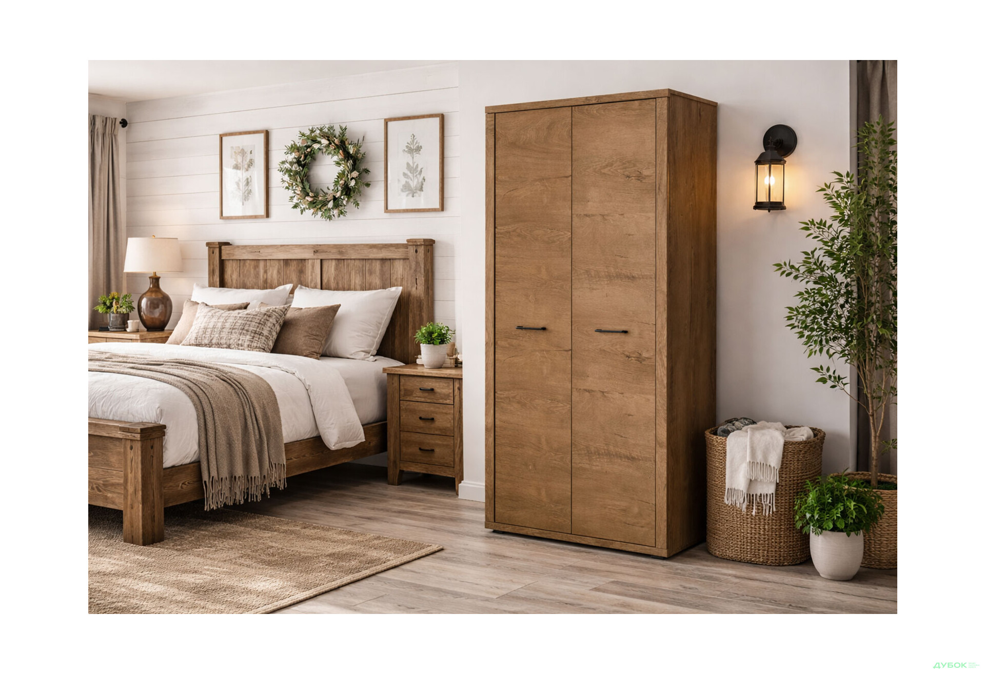 Изображение 2 - Шкаф VMV holding Кордан / Cordan 2-дверный 102 см, Дуб Бургундский 