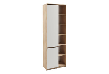 Шафа-пенал Kredens furniture Естетик D-0001 з полицями 70 см, дуб сонома / білий