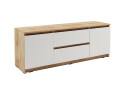 Изображение 3 - Тумба под ТВ Креденс Фениче Эстетик D-0003 с 2 ящиками и 2 дверками 140 см, дуб аппалачи / белый