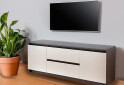 Зображення 2 - Тумба під ТВ Kredens furniture Естетик D-0003 з 2 шухлядами та 2 дверками 140 см, антрацит / білий