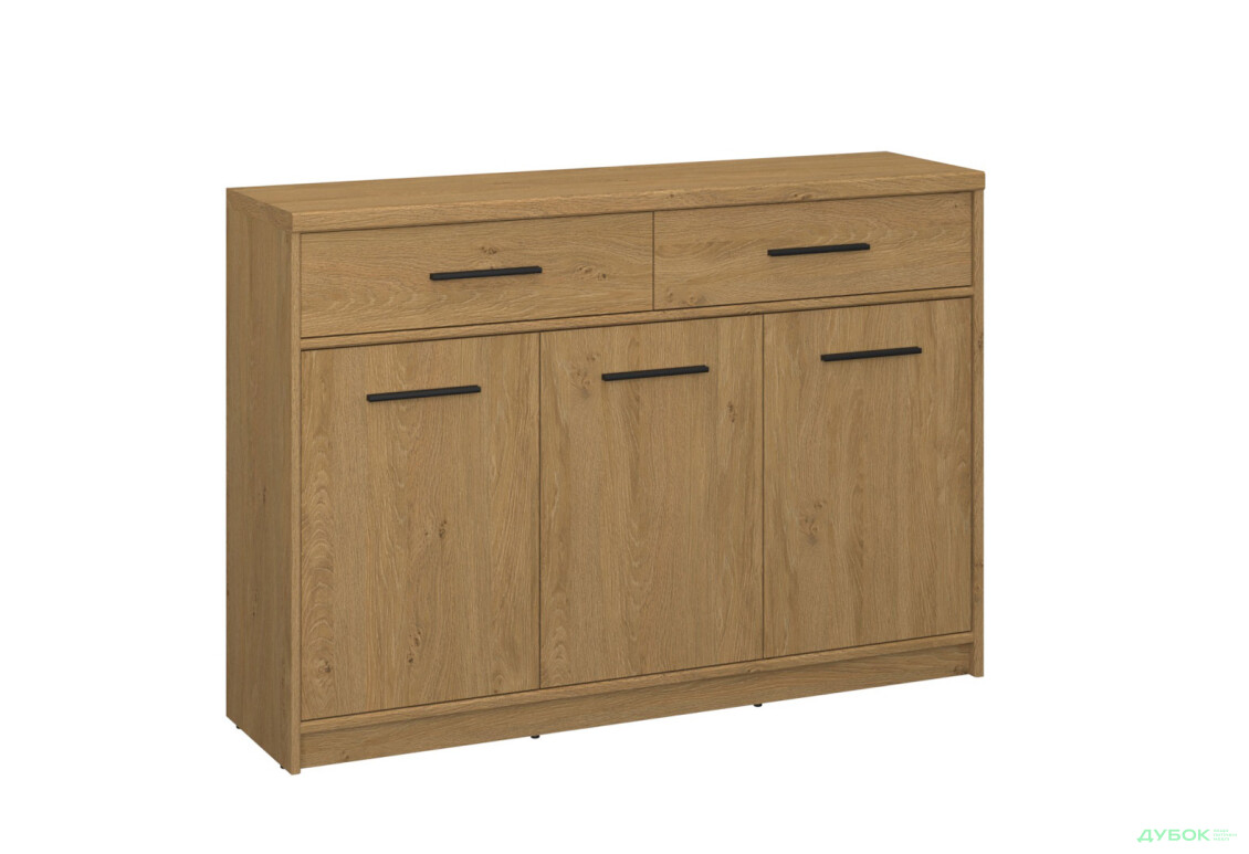 Комод VMV holding Паві / Pavi 3-дверний з шухлядами 125 см, Дуб Кам'яний  - Зображення 4 Зображення 4 - Комод VMV holding Паві / Pavi 3-дверний з шухлядами 125 см, Дуб Кам'яний