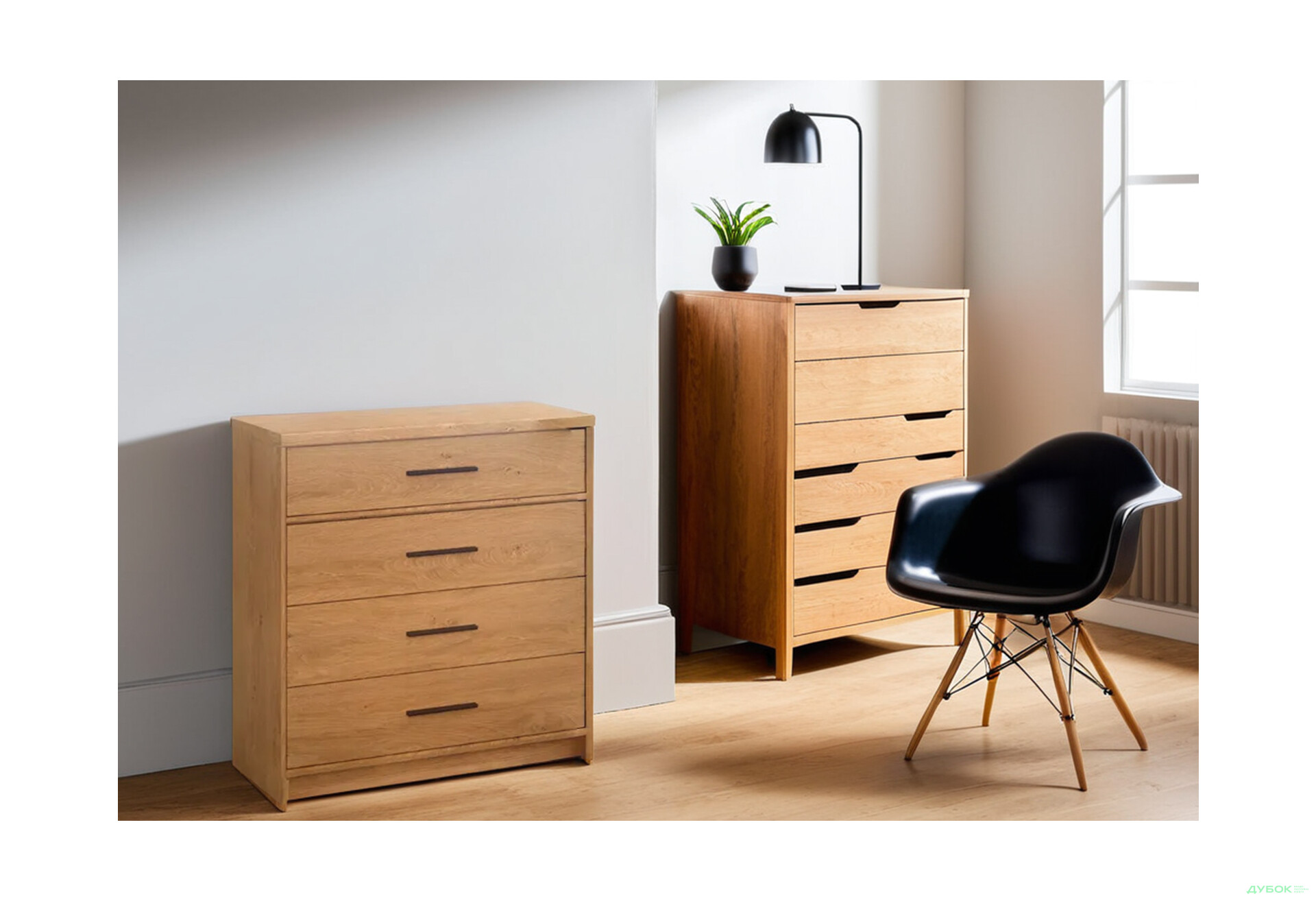 Комод VMV holding Паві / Pavi з 4 шухлядами 84 см, Дуб Кам'яний  - Зображення 2 Зображення 2 - Комод VMV holding Паві / Pavi з 4 шухлядами 84 см, Дуб Кам'яний