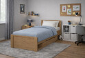 Зображення 2 - Ліжко VMV holding Паві / Pavi (без вкладу) 90х200 см з шухлядою, Дуб Кам'яний
