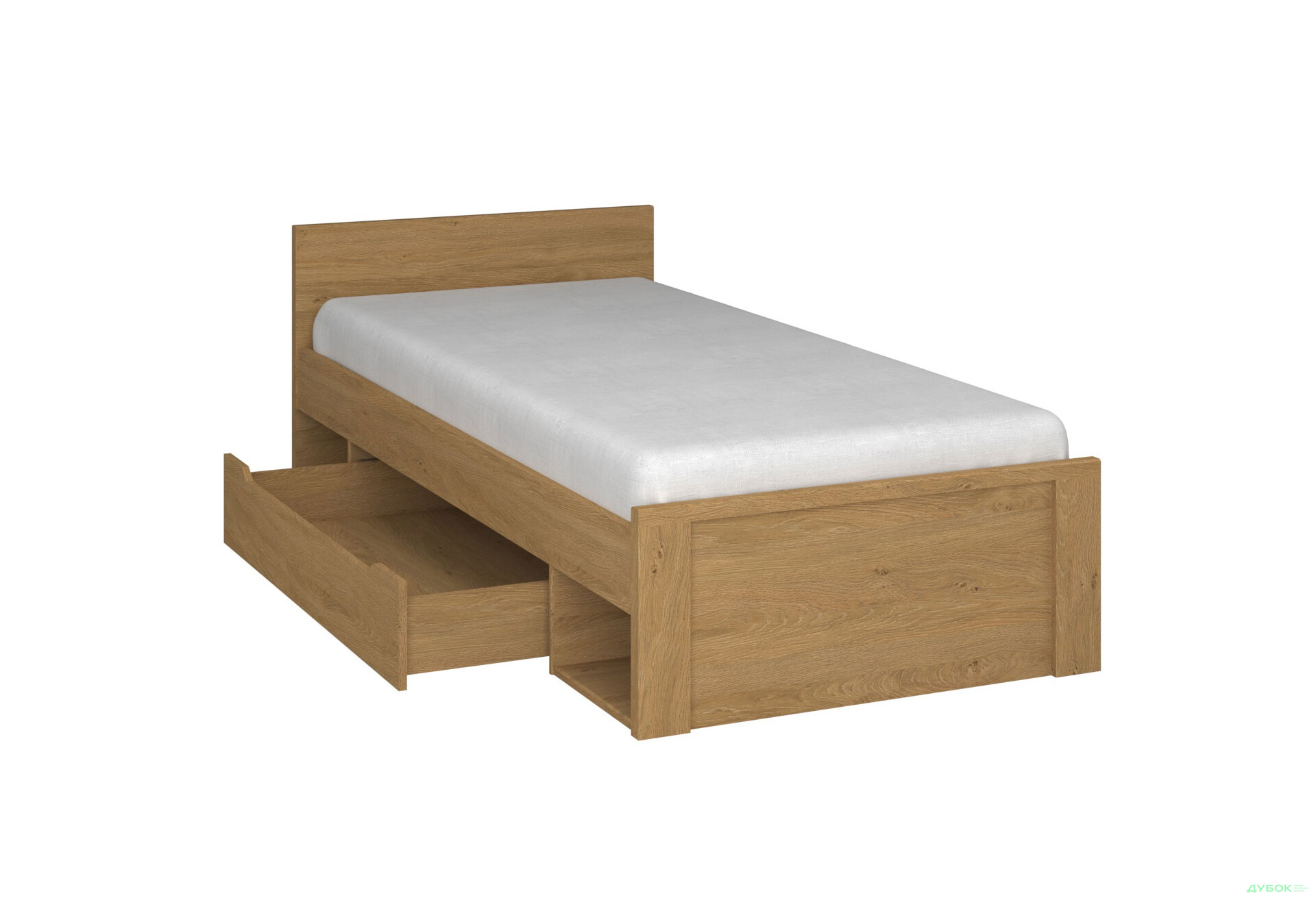 Ліжко VMV holding Паві / Pavi (без вкладу) 90х200 см з шухлядою, Дуб Кам'яний - Зображення 5 Зображення 5 - Ліжко VMV holding Паві / Pavi (без вкладу) 90х200 см з шухлядою, Дуб Кам'яний