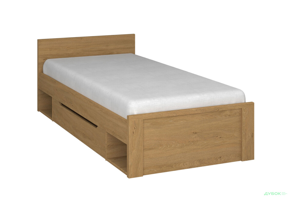 Фото 3 - Ліжко VMV holding Паві / Pavi (без вкладу) 90х200 см з шухлядою, Дуб Кам'яний