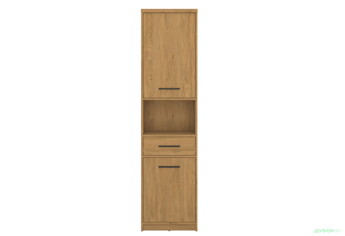 Шафа-стелаж комбінований VMV holding Паві / Pavi 2-дверний з шухлядою 50 см, Дуб Кам'яний - Зображення 2 Зображення 2 - Шафа-стелаж комбінований VMV holding Паві / Pavi 2-дверний з шухлядою 50 см, Дуб Кам'яний