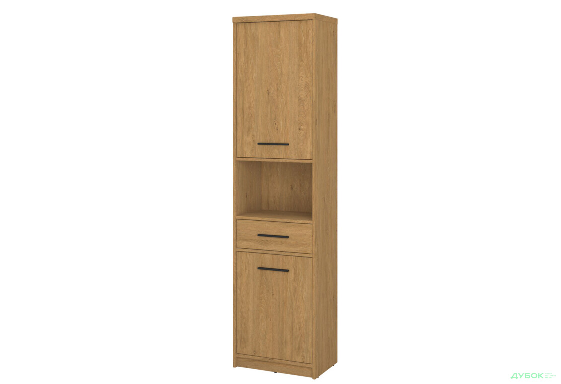 Шафа-стелаж комбінований VMV holding Паві / Pavi 2-дверний з шухлядою 50 см, Дуб Кам'яний - Зображення 1 Зображення 1 - Шафа-стелаж комбінований VMV holding Паві / Pavi 2-дверний з шухлядою 50 см, Дуб Кам'яний