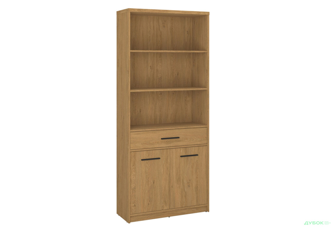 Зображення 3 - Шафа-стелаж відкритий VMV holding Паві / Pavi 2-дверний з шухлядою 84 см, Дуб Кам'яний