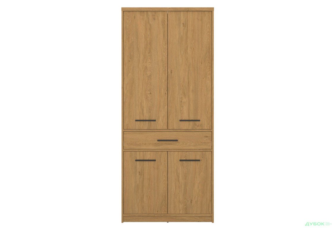 Шафа VMV holding Паві / Pavi 4-дверна з шухлядою 84 см, Дуб Кам'яний - Зображення 3 Зображення 3 - Шафа VMV holding Паві / Pavi 4-дверна з шухлядою 84 см, Дуб Кам'яний