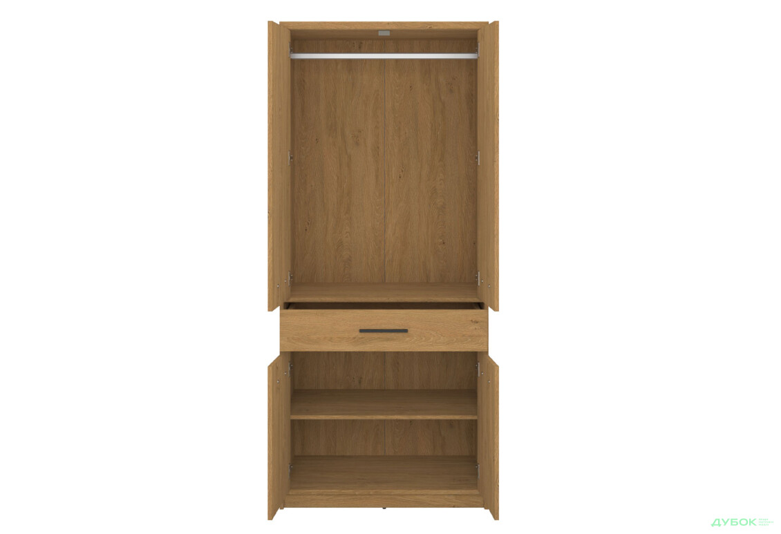 Шафа VMV holding Паві / Pavi 4-дверна з шухлядою 84 см, Дуб Кам'яний - Зображення 6 Зображення 6 - Шафа VMV holding Паві / Pavi 4-дверна з шухлядою 84 см, Дуб Кам'яний