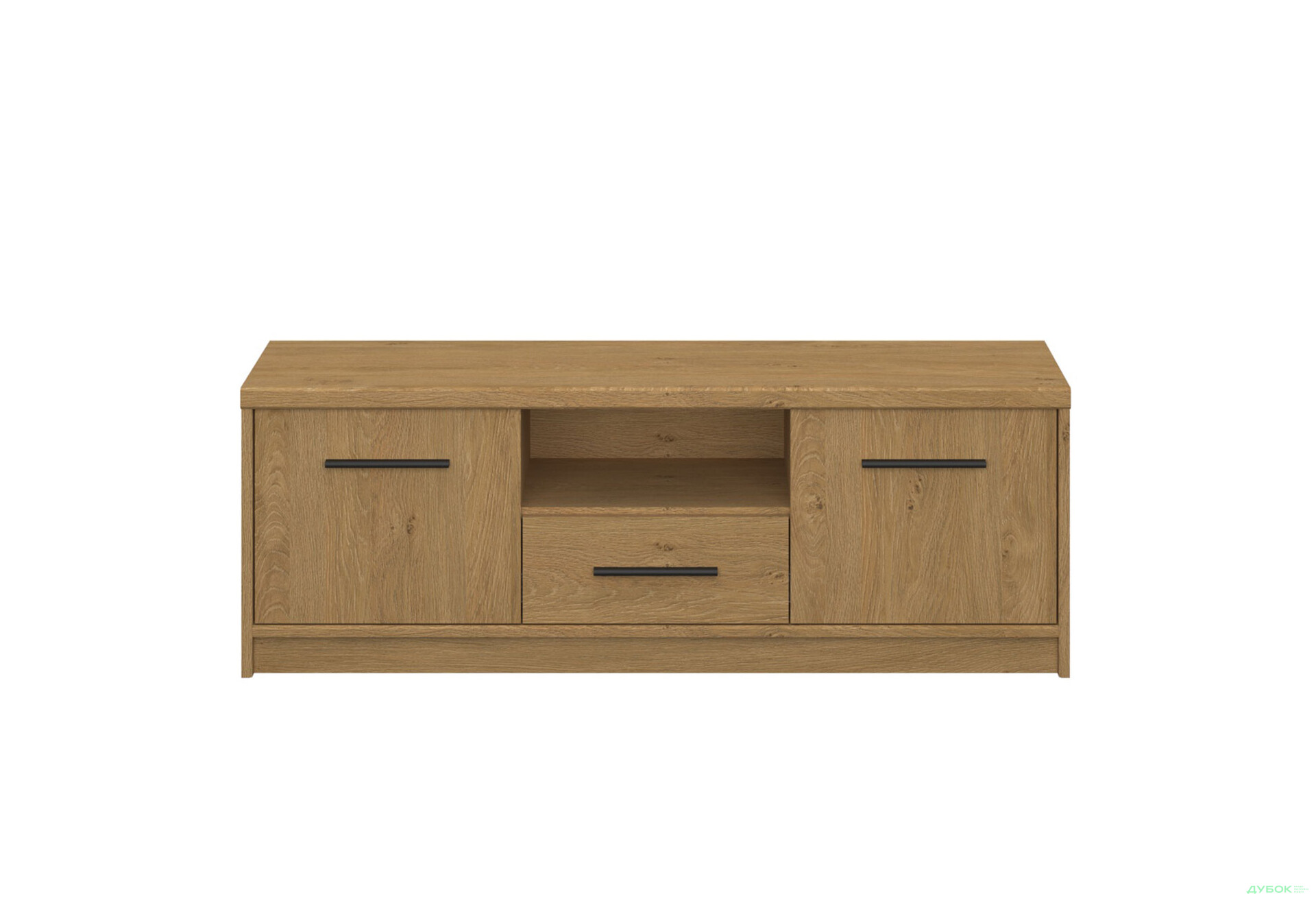 Зображення 2 - Тумба під ТВ VMV holding Паві / Pavi з 2 дверцятами, полицею та шухлядою 125 см, Дуб Кам'яний