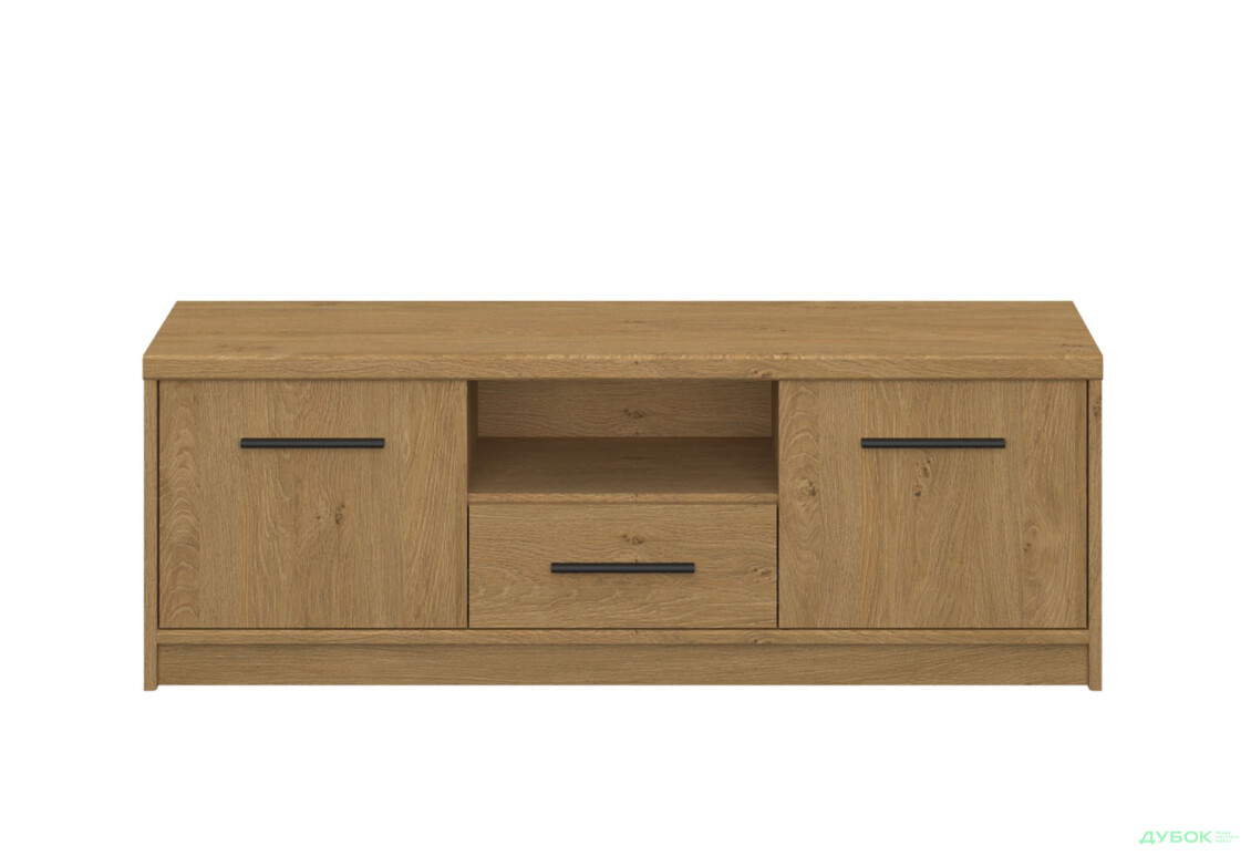 Зображення 2 - Тумба під ТВ VMV holding Паві / Pavi з 2 дверцятами, полицею та шухлядою 125 см, Дуб Кам'яний