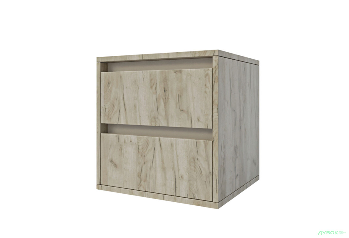 Тумба приліжкова Garant Ідея 2Я з 2 шухлядами 40 см, дуб крафт сірий / сатин - Зображення 1 Зображення 1 - Тумба приліжкова Garant Ідея 2Я з 2 шухлядами 40 см, дуб крафт сірий / сатин