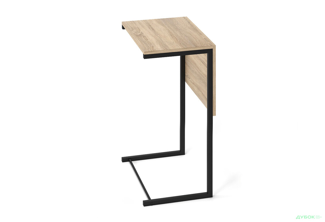 Изображение 2 - Стол журнальный трансформер Art In Head Джаст Фиджи / Just Fiji 65x44 см, черный металл / дуб сонома