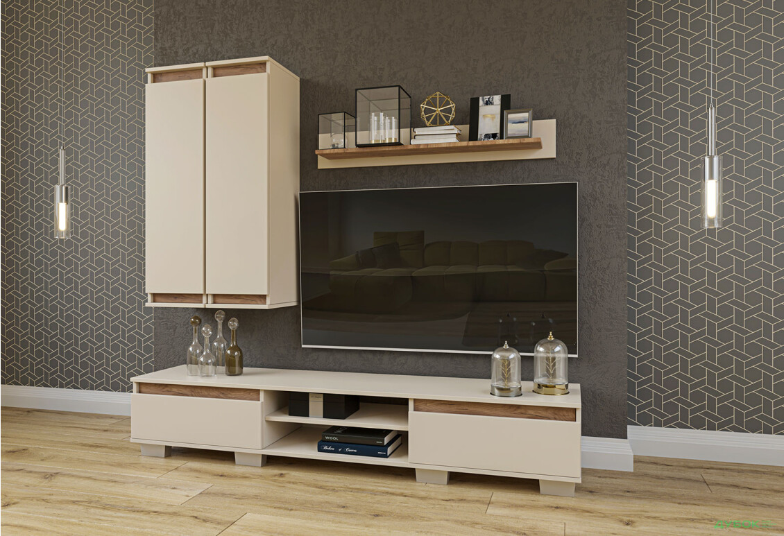 Стенка Garant Лилу 175 см сатин / дуб крафт табако