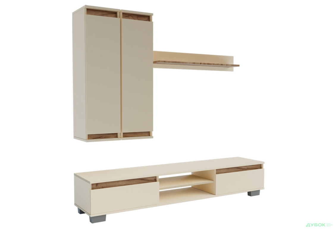 Изображение 2 - Стенка Garant Лилу 175 см сатин / дуб крафт табако