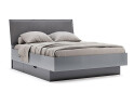 Фото 2 - Ліжко-подіум MiroMark Тео (без вкладу) 160х200 см з шухлядами, мат антрацит / мат графіт