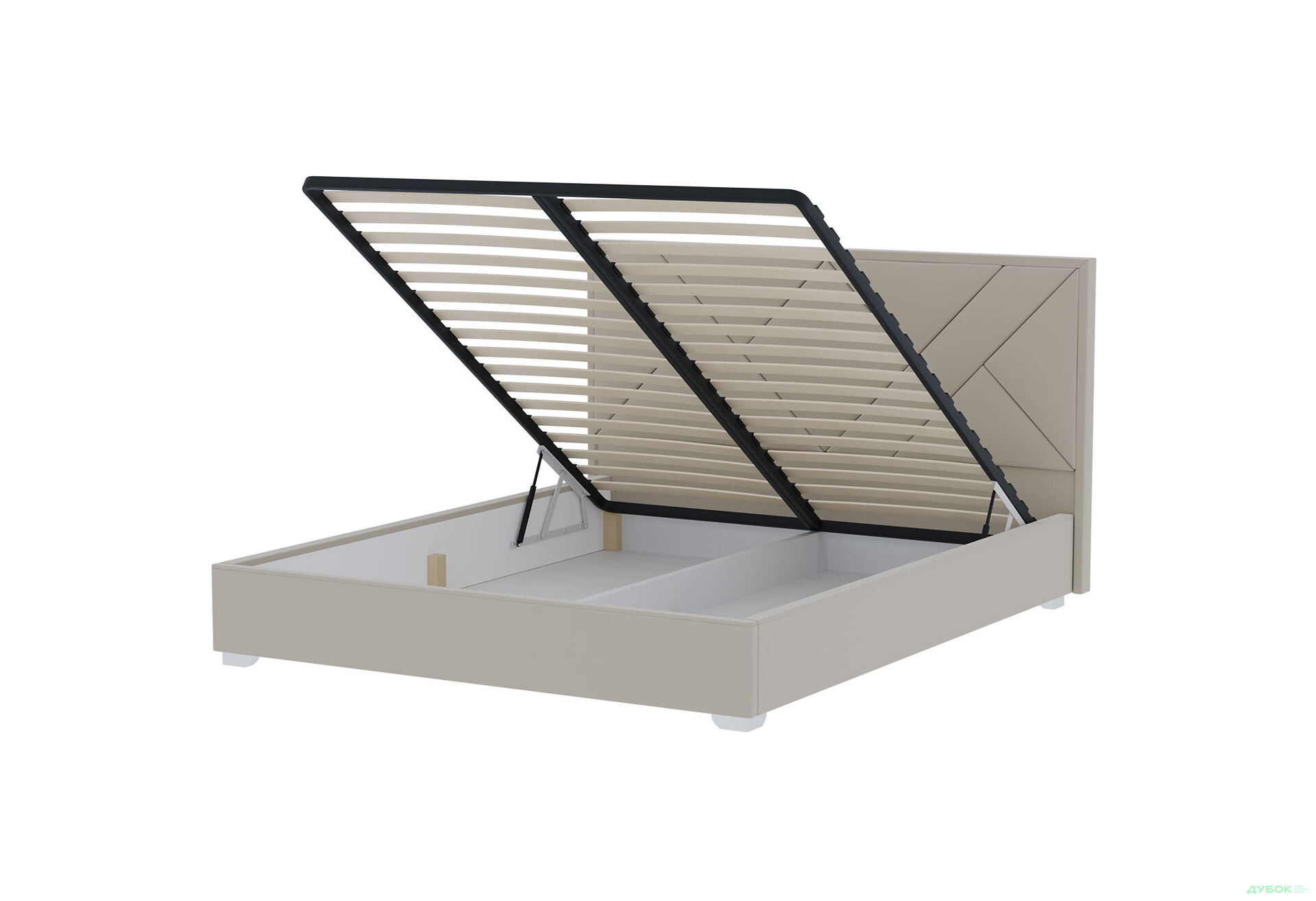 Изображение 5 - Кровать-подиум Оливия / Olivia 160х200 подъёмная с каркасом, Allure beige Artex Eurosof