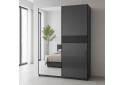 Зображення 2 - Шафа-купе MiroMark Тео 2-дверна із дзеркалом 150 см, мат антрацит / мат графіт