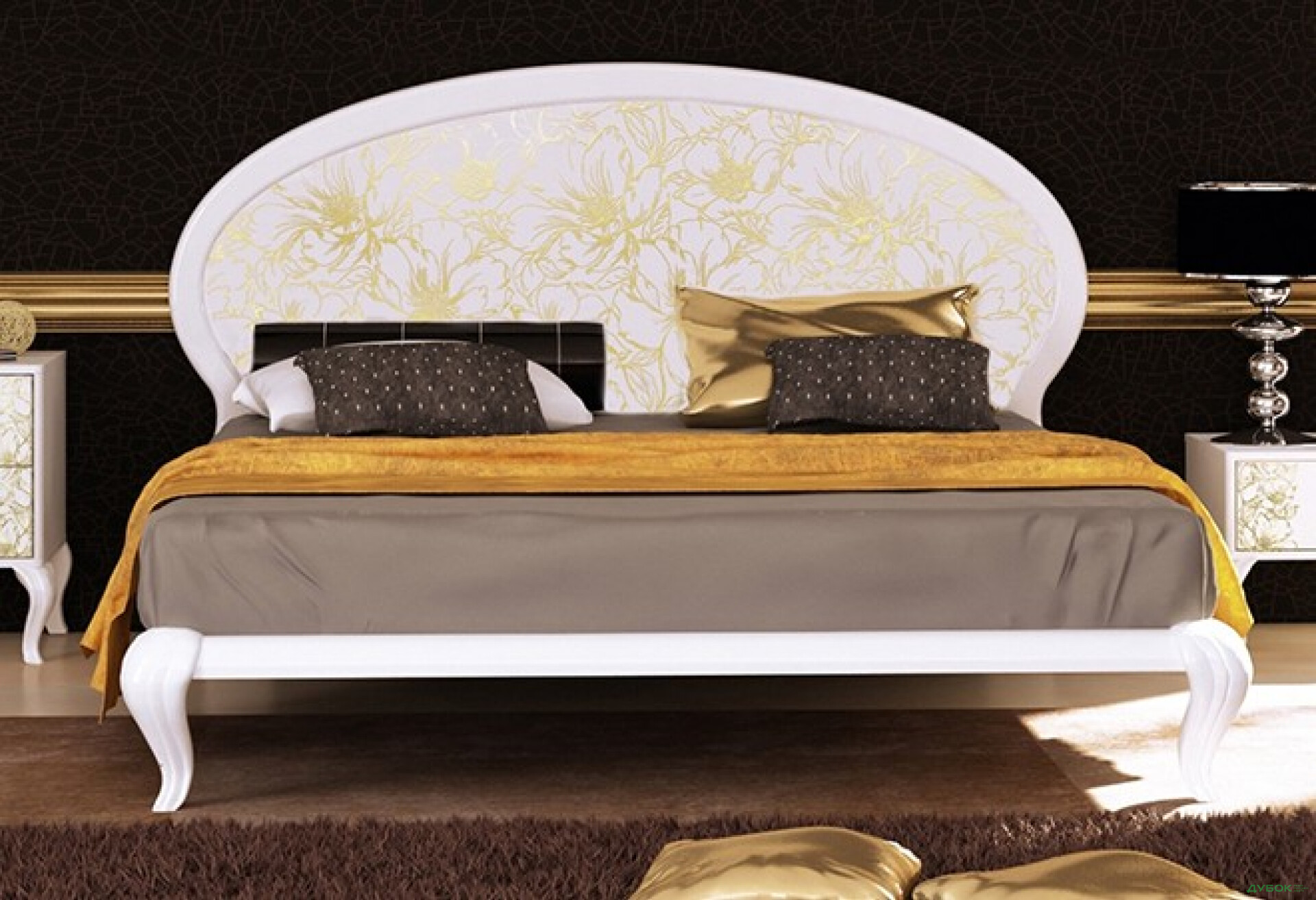 Фото 2 - Кровать 160 с каркасом Пиония МироМарк