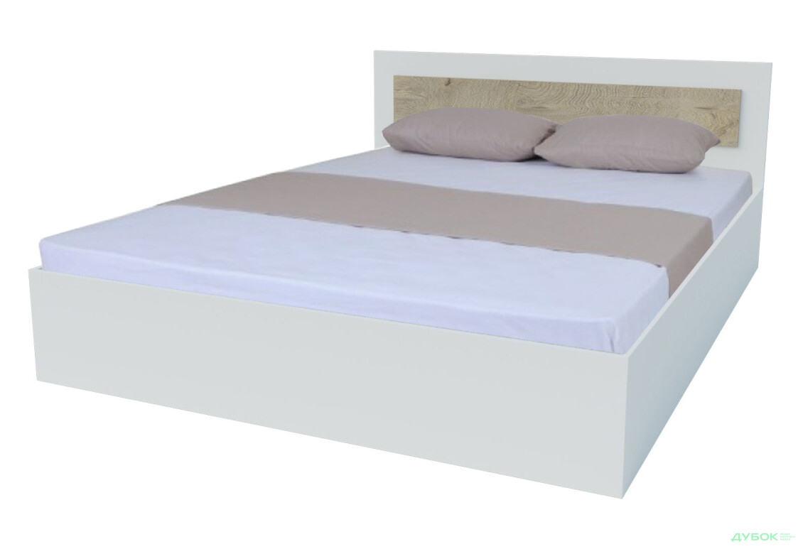 Кровать Garant NV Вива / Viva 160 см, нимфея альба / дуб приморский