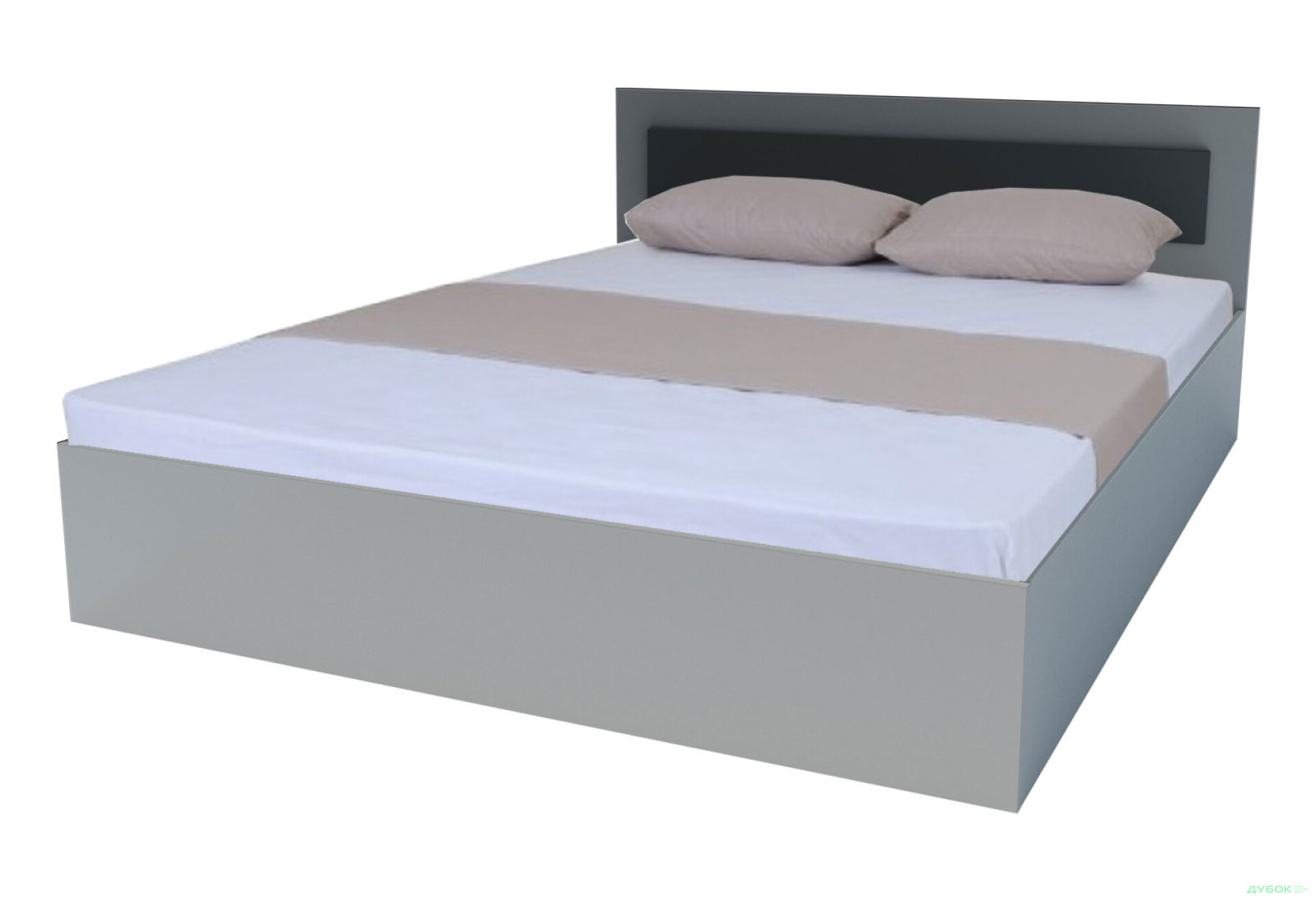 Фото 1 - Кровать Garant NV Вива / Viva 160 см, шиншилла грей / серый графит