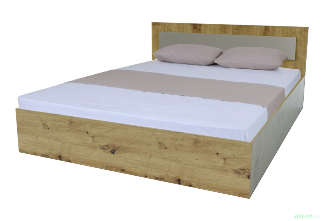 Ліжко Garant NV Віва / Viva 160 см, дуб артизан / сатин