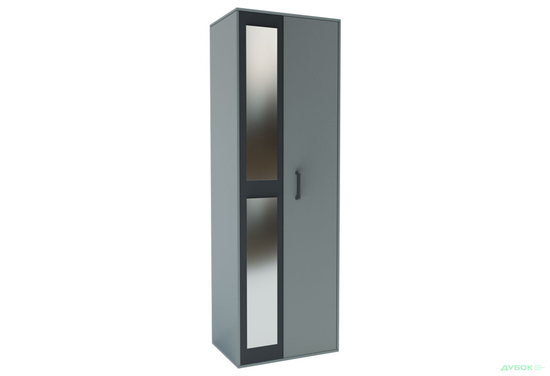 Шкаф Garant Вива / Viva 2-дверная 70 см, шиншилла грей / серый графит