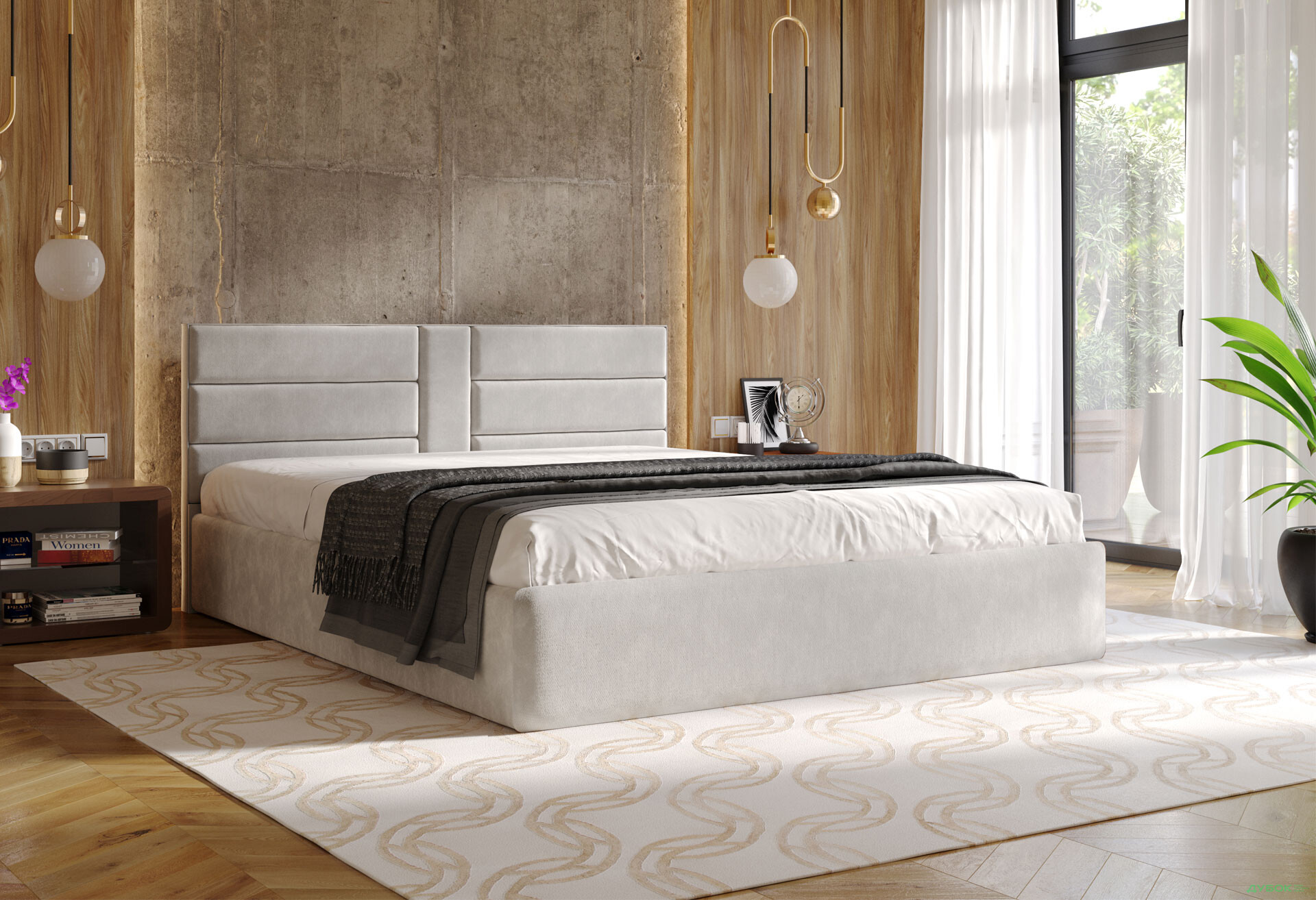 Изображение 2 - Кровать Арбор Древ Виктория 160х200, сосна, белый (Лагуна 0)