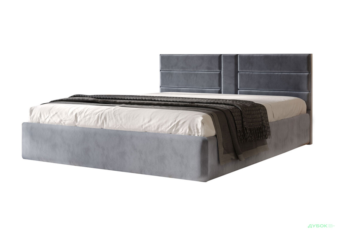 Кровать Арбор Древ Виктория 160х200, сосна, серый (Лагуна 44)